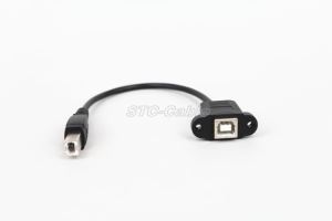 Panew Mount USB 2.0 B mara għal Cable maskili B