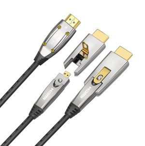 Fibra ottika HDMI Cable Bi Mikro-HDMI doppju